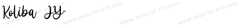 Koliba JY字体转换